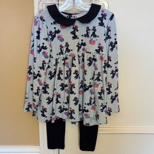 Rachel Riley Blue/Navy Poodle Blouse and Pant Set